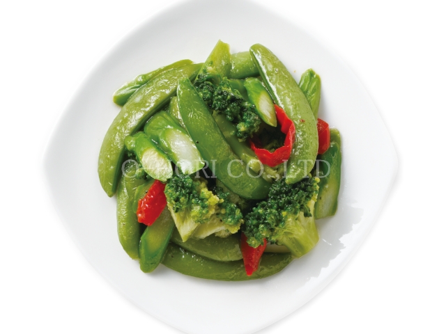 緑野菜のペペロンチーノ