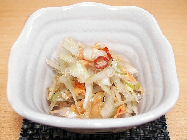 蒸し鶏メンマのネギ和え